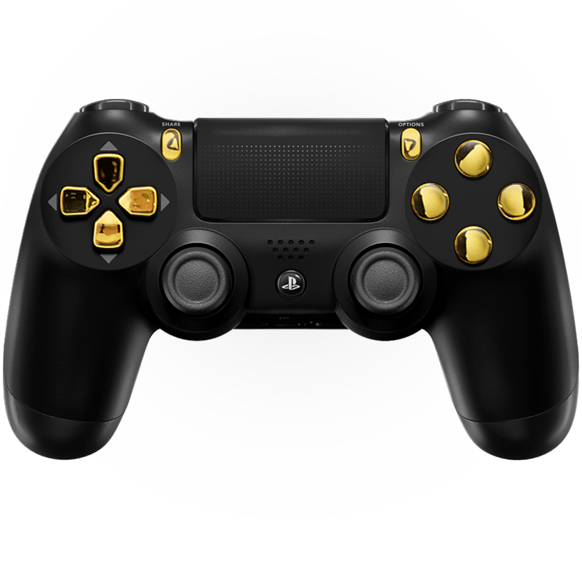 BLACK GOLD PS4 CUSTOM MODDED CONTROLLER - ModdedZone