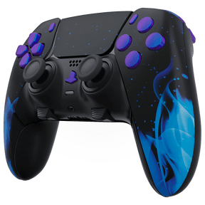 BLUE FIRE PS5 DualSense Edge Custom Modded Wireless Controller - ModdedZone