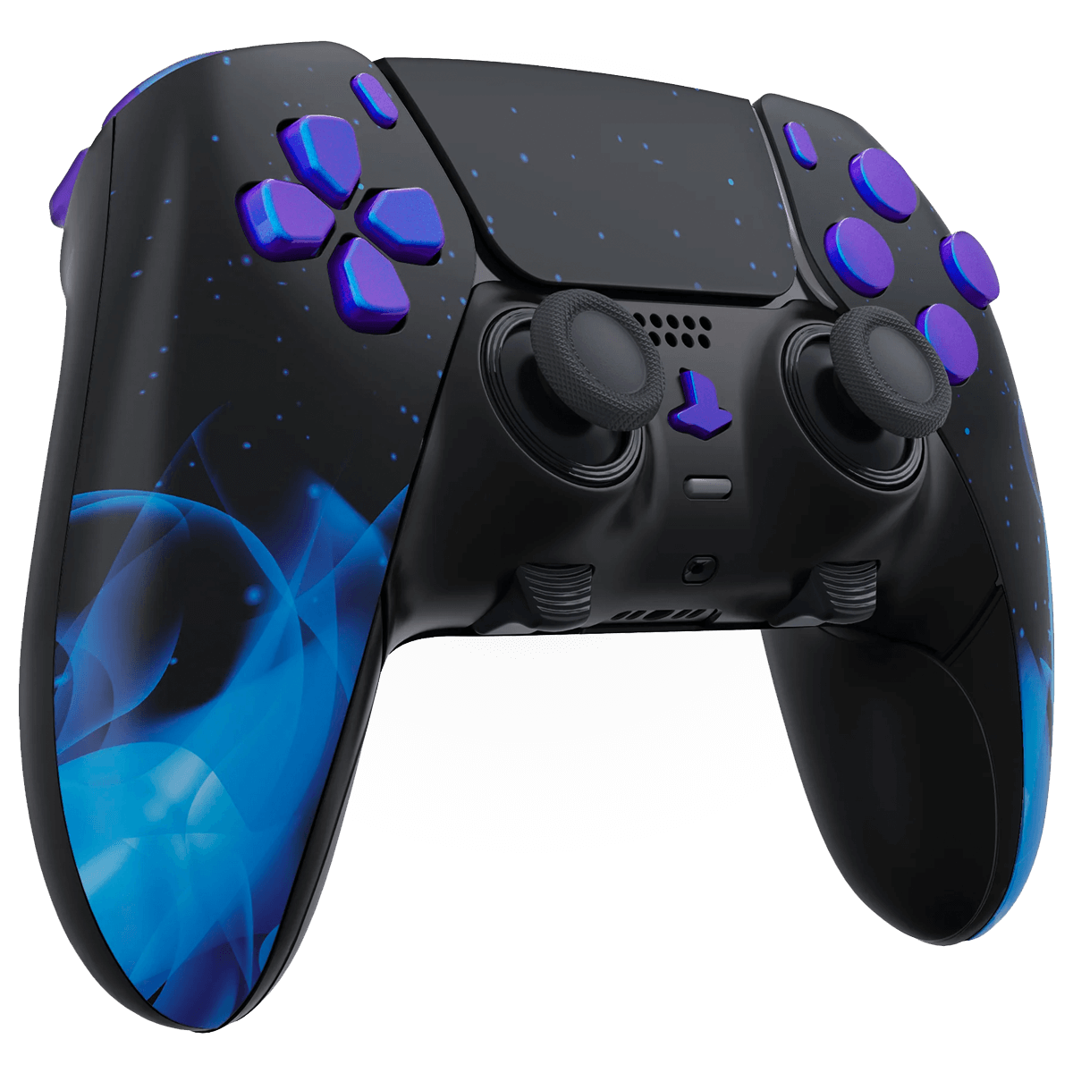 BLUE FIRE PS5 DualSense Edge Custom Modded Wireless Controller - ModdedZone