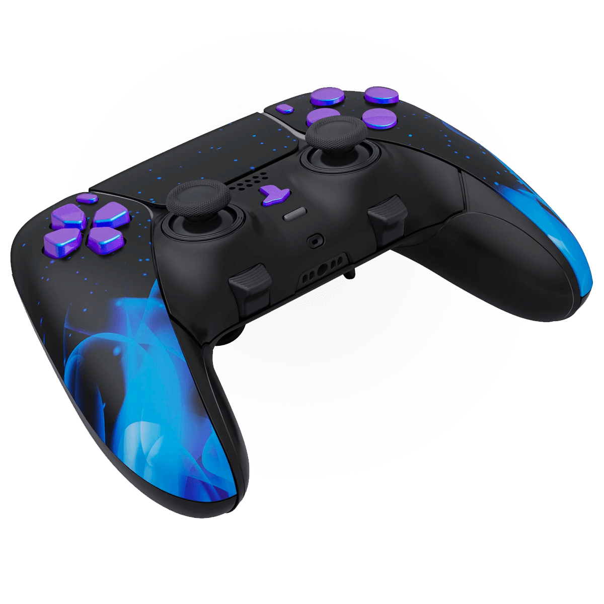 BLUE FIRE PS5 DualSense Edge Custom Modded Wireless Controller - ModdedZone