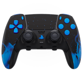 BLUE FIRE PS5 DualSense Edge Custom Modded Wireless Controller - ModdedZone