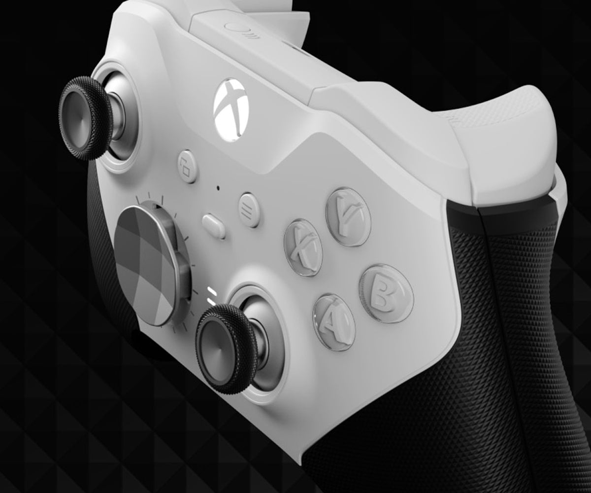 WHITE CORE XBOX ELITE SERIES 2 CUSTOM MODDED CONTROLLER - ModdedZone