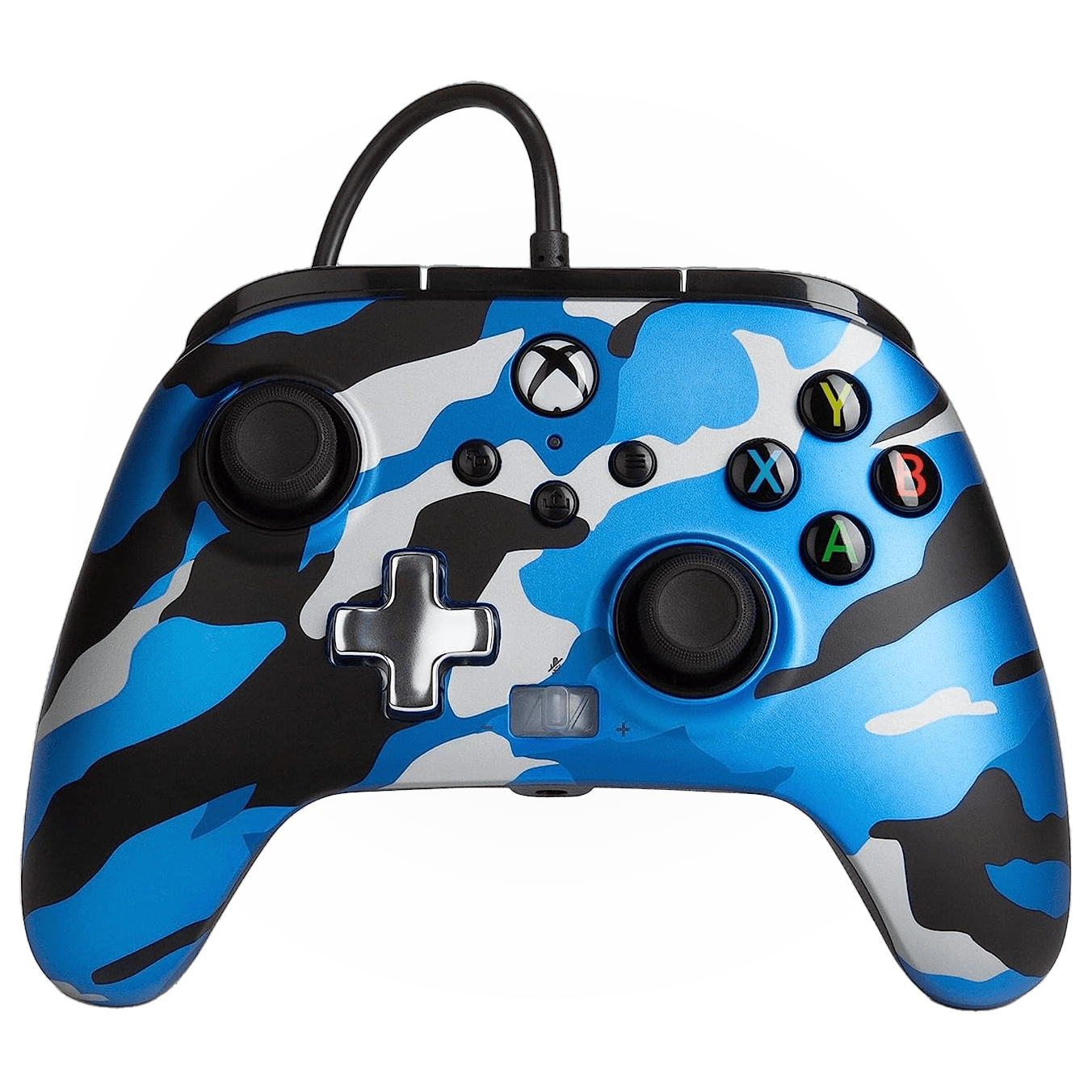 PowerA Enhanced Wired Controller For Xbox Series X|S With 2 Re-mappable Buttons - Metallic Blue Camo - ModdedZone