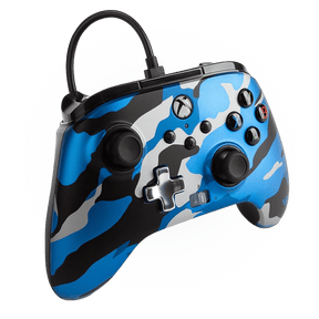 PowerA Enhanced Wired Controller For Xbox Series X|S With 2 Re-mappable Buttons - Metallic Blue Camo - ModdedZone