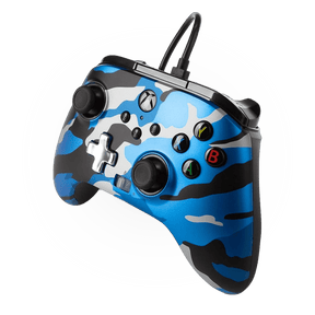 PowerA Enhanced Wired Controller For Xbox Series X|S With 2 Re-mappable Buttons - Metallic Blue Camo - ModdedZone