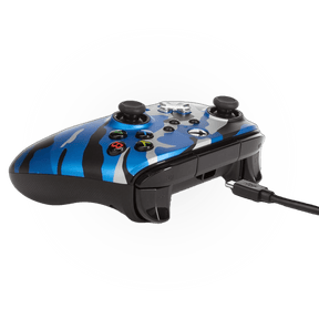 PowerA Enhanced Wired Controller For Xbox Series X|S With 2 Re-mappable Buttons - Metallic Blue Camo - ModdedZone