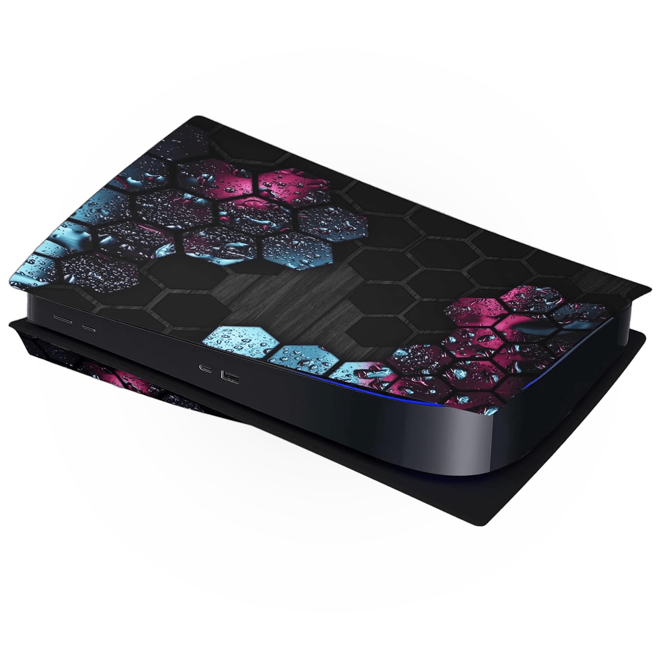 HONEYCOMB PS5 CUSTOM CONSOLE COVER - ModdedZone