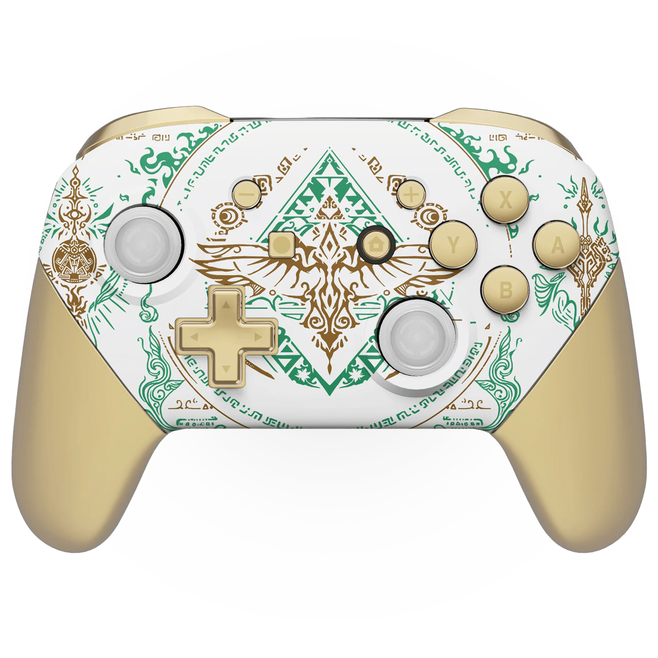 WHITE TOTEM OF KINGDOM NINTENDO PRO CUSTOM CONTROLLER - ModdedZone